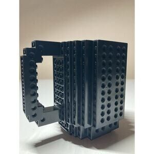 Thinkgeek Lego Build-On Coffee Plastic Mug Cup Black